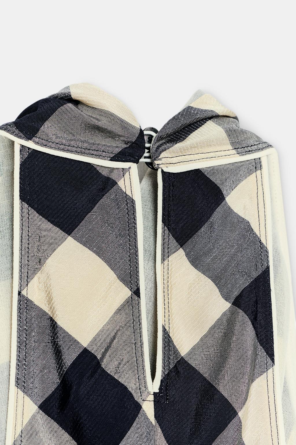 ПЛАТЬЕ ХАЛТЕР В КЛЕТКУ — ZW COLLECTION