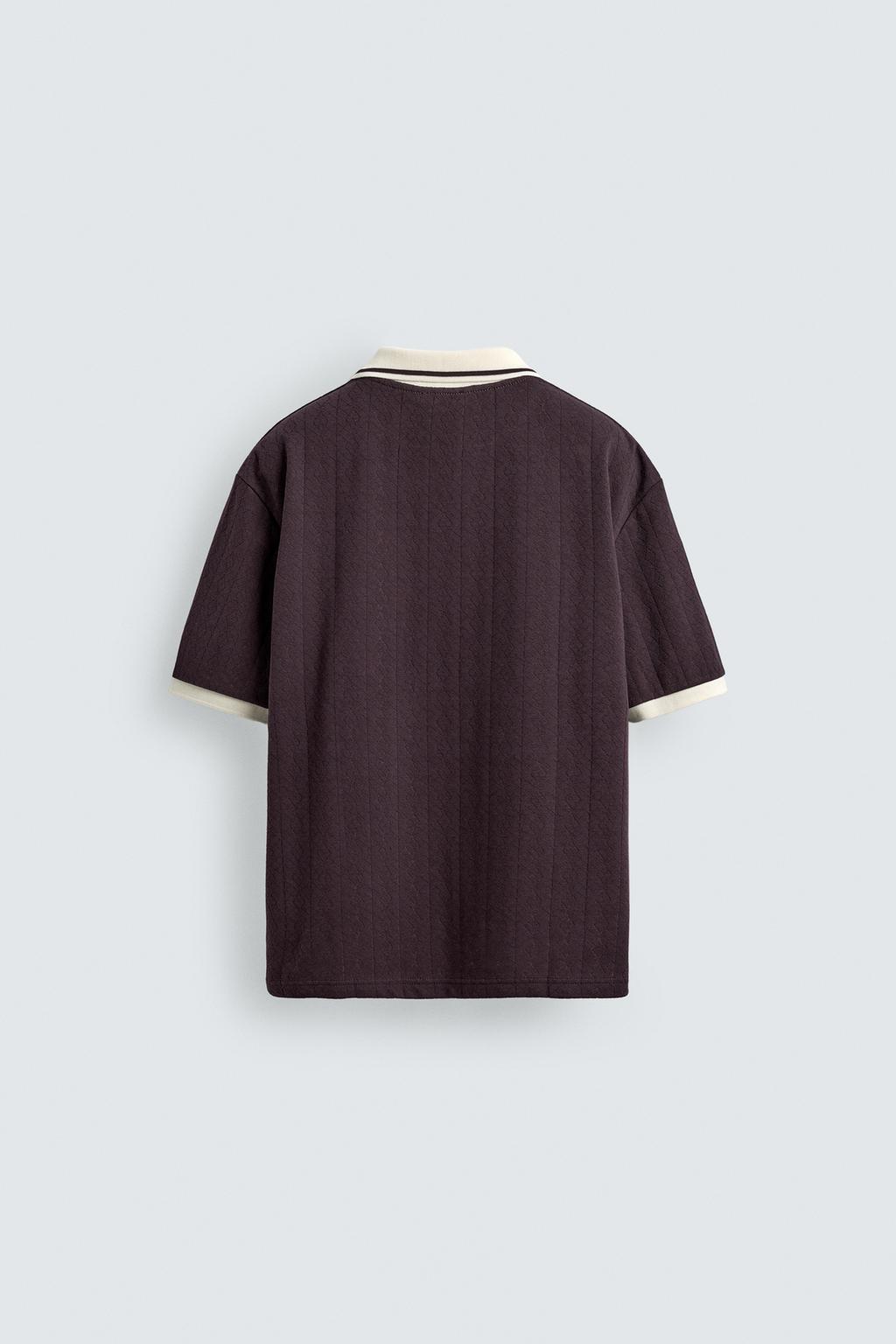 ВЕРТИКАЛЬНОЕ ПОЛО JACQUARD С ВЫШИВКОЙ