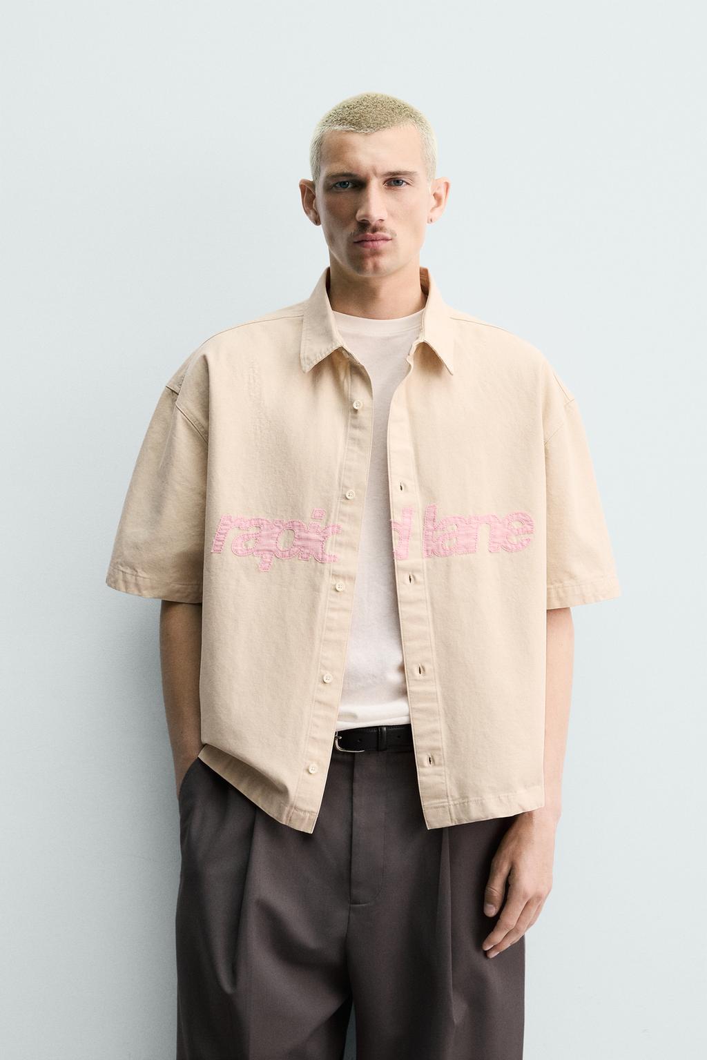 КУРТКА-РУБАШКА BOXY-FIT С НАШИВКАМИ