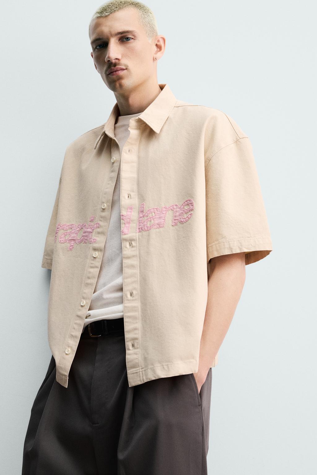 КУРТКА-РУБАШКА BOXY-FIT С НАШИВКАМИ