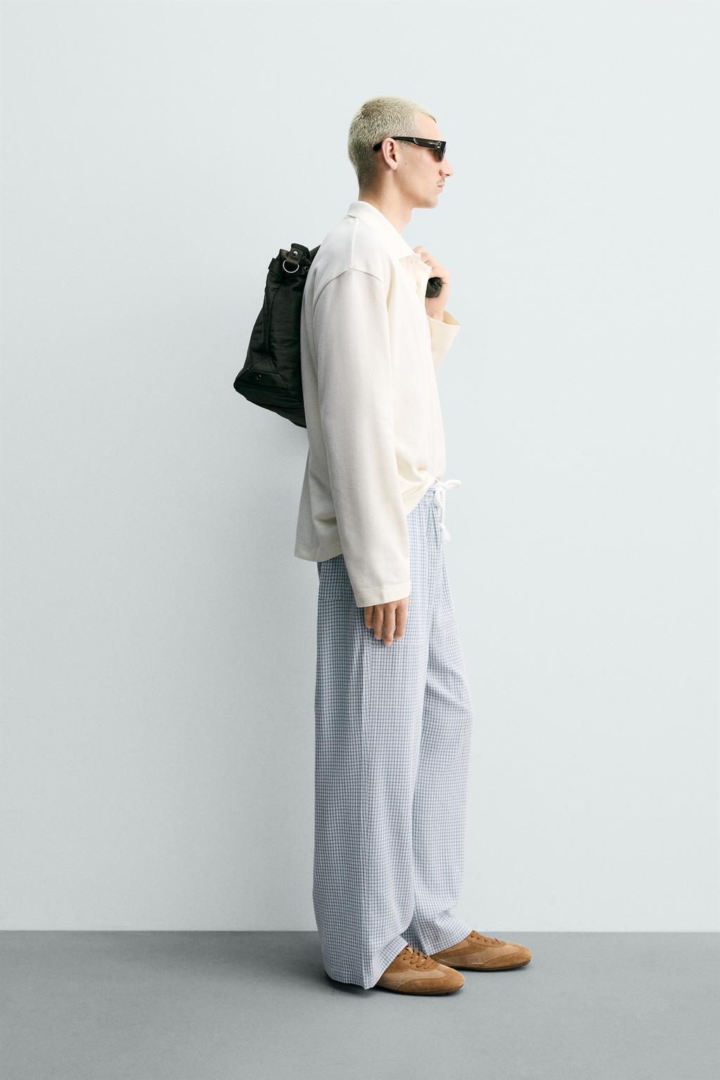 БРЮКИ RELAXED FIT В КЛЕТКУ