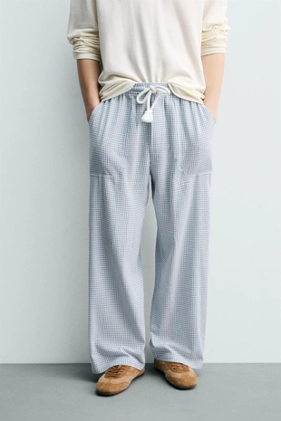 Брюки Relaxed Fit в клетку