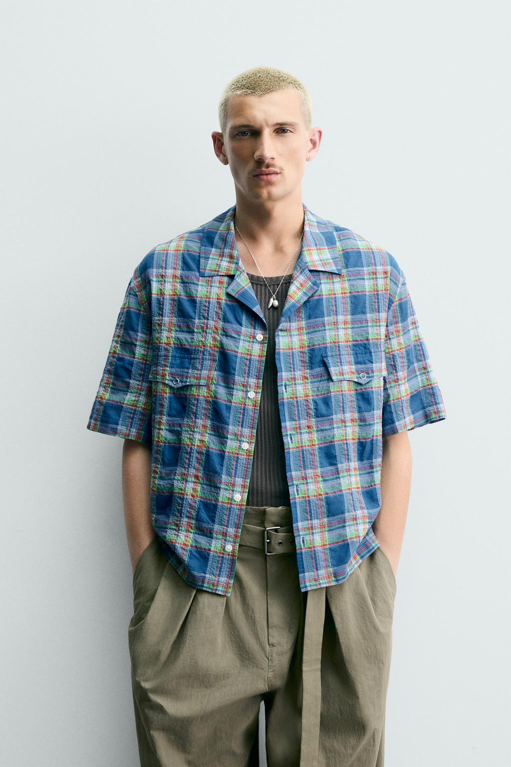 РУБАШКА RELAXED FIT В КЛЕТКУ