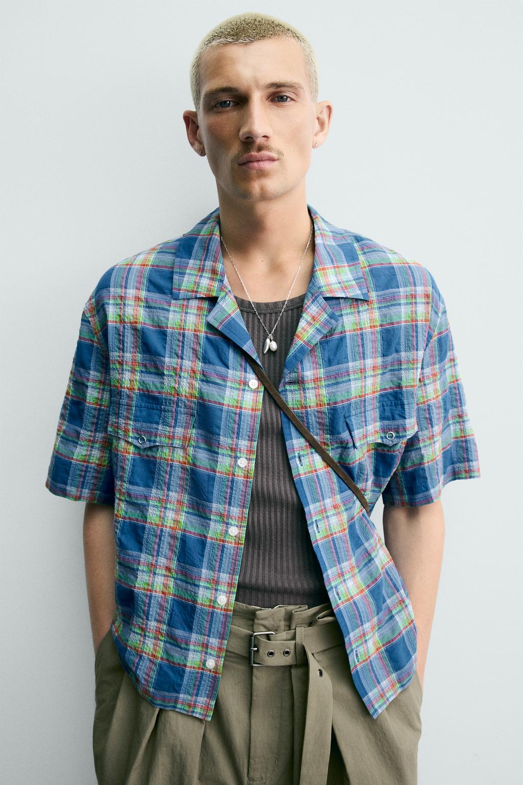 РУБАШКА RELAXED FIT В КЛЕТКУ
