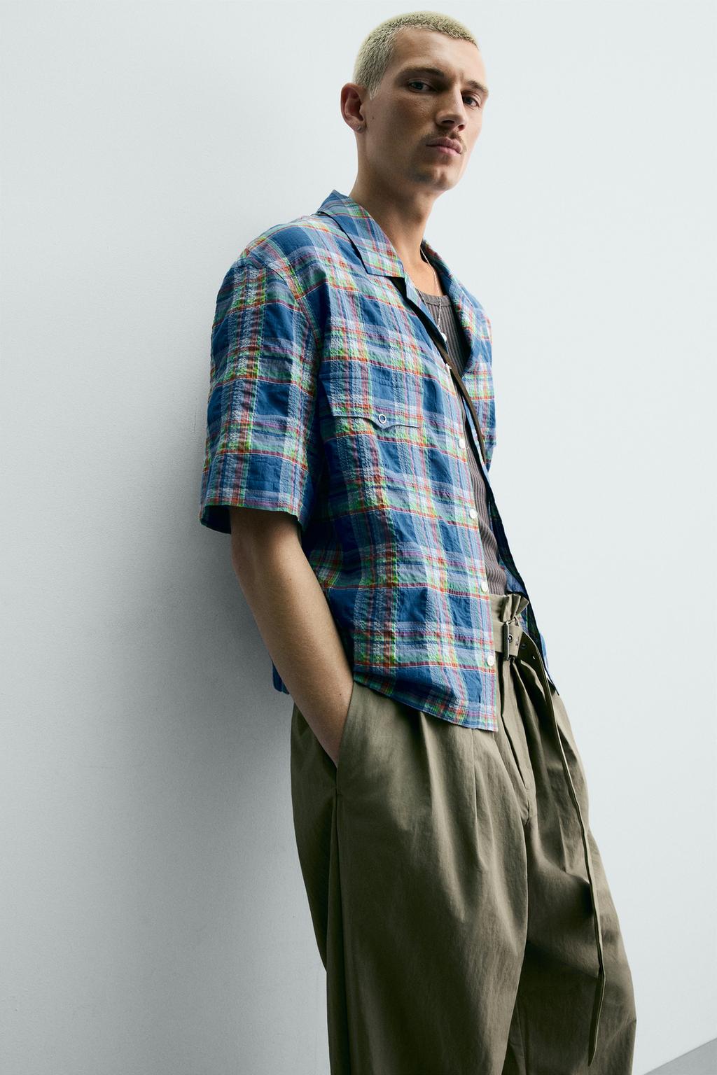 РУБАШКА RELAXED FIT В КЛЕТКУ