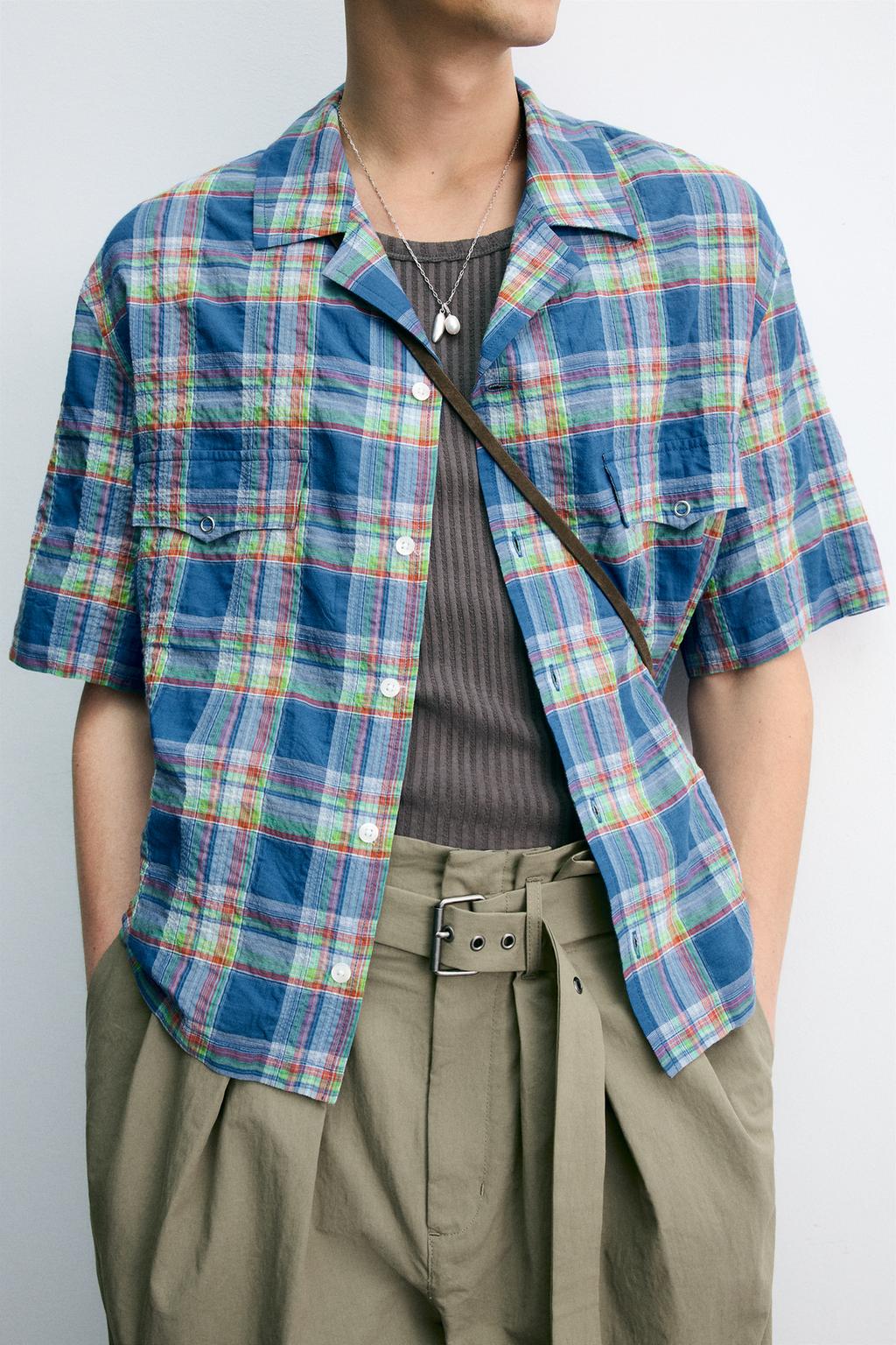 РУБАШКА RELAXED FIT В КЛЕТКУ