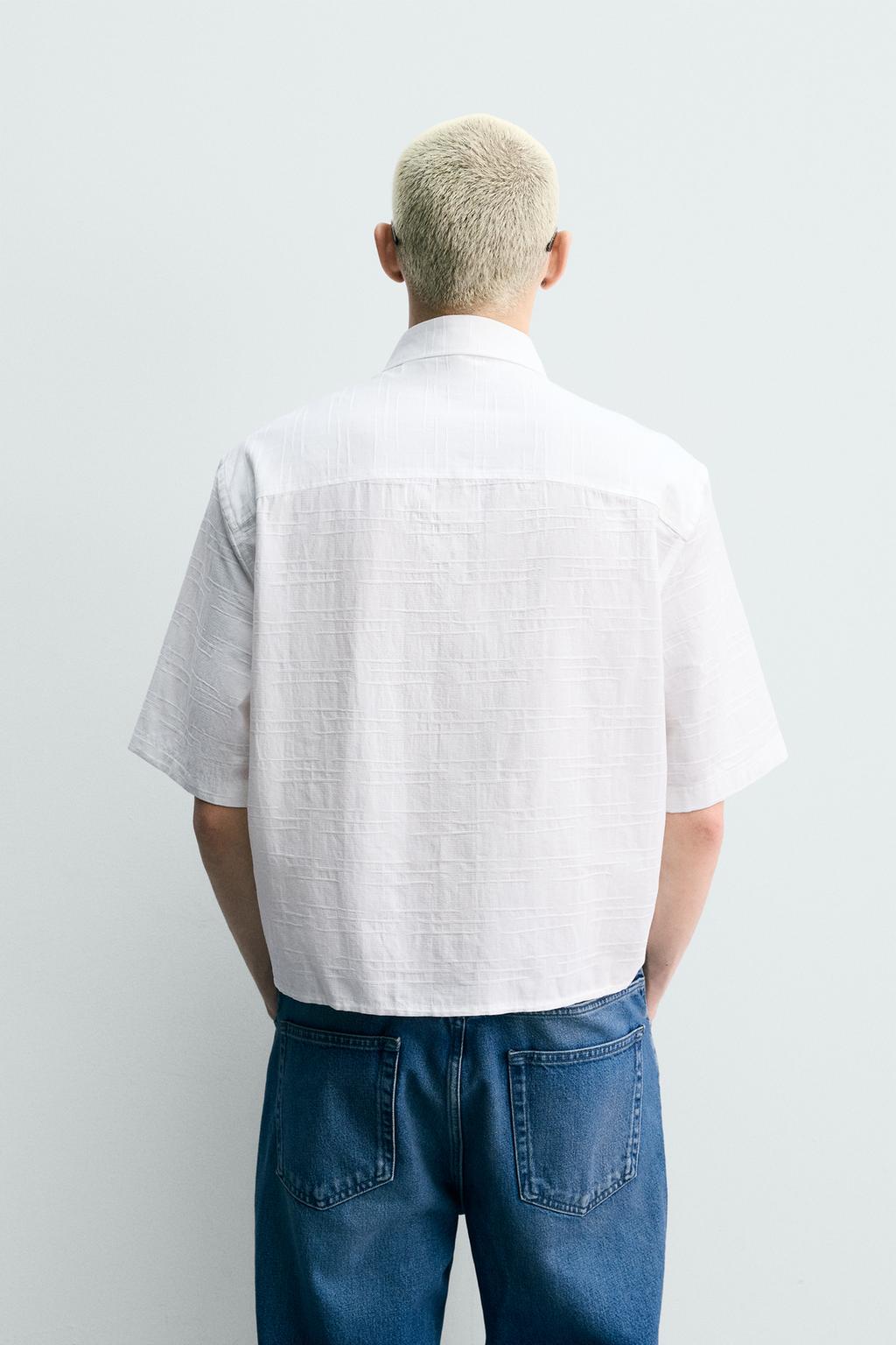 РУБАШКА RELAXED FIT С ТЕКСТУРОЙ
