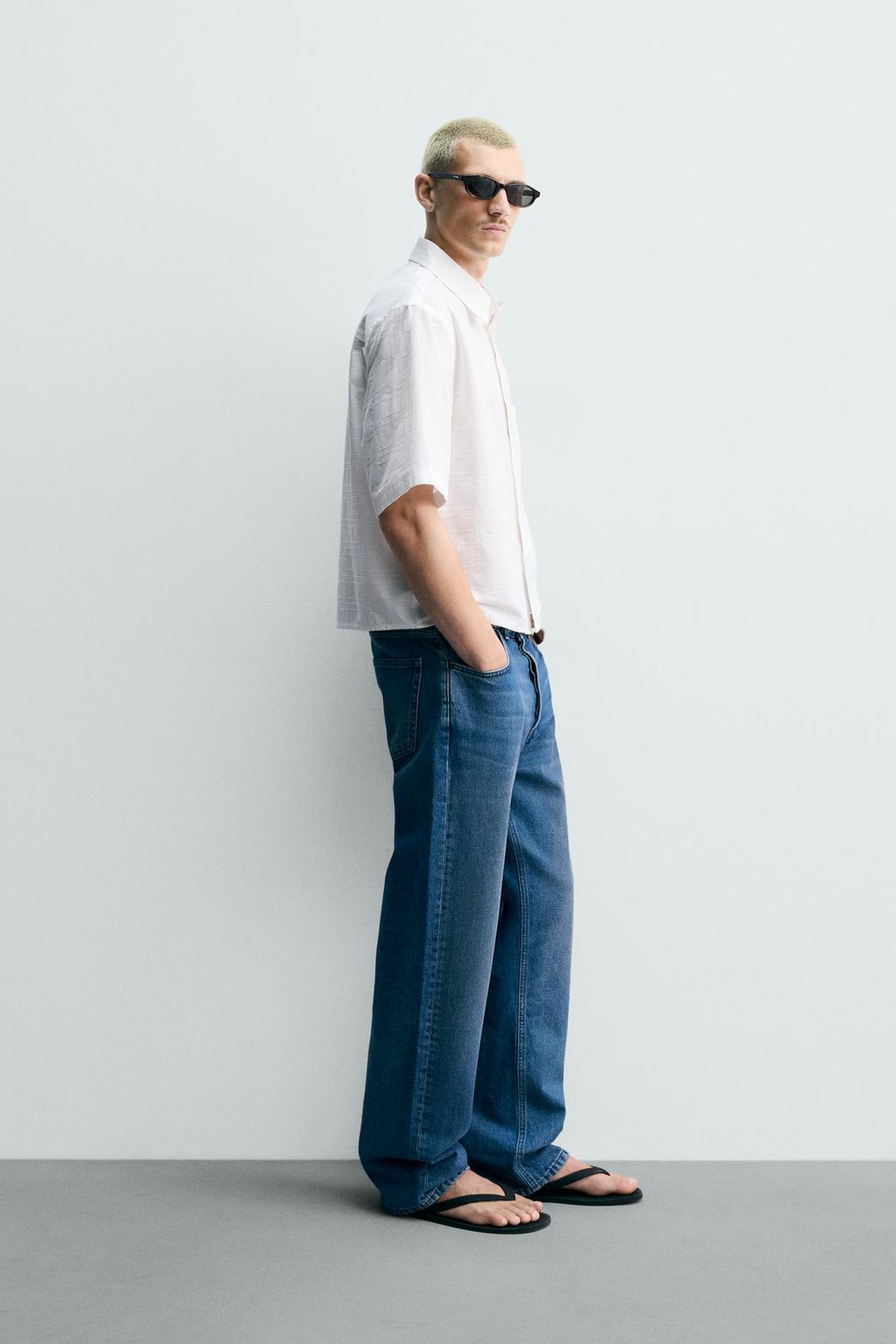 РУБАШКА RELAXED FIT С ТЕКСТУРОЙ