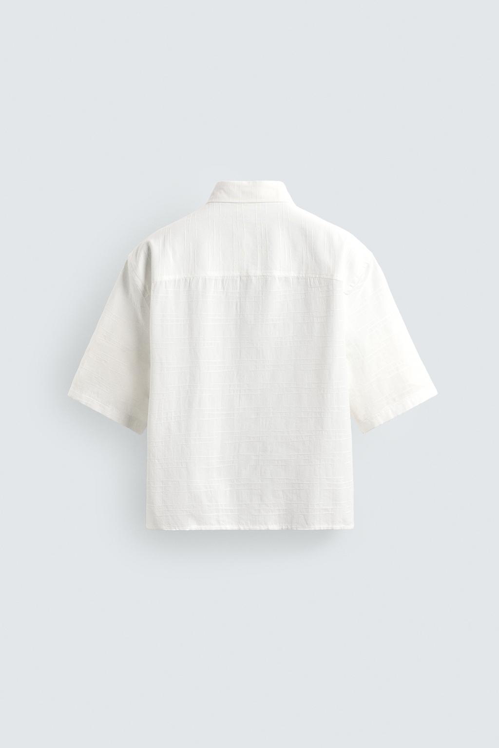 РУБАШКА RELAXED FIT С ТЕКСТУРОЙ