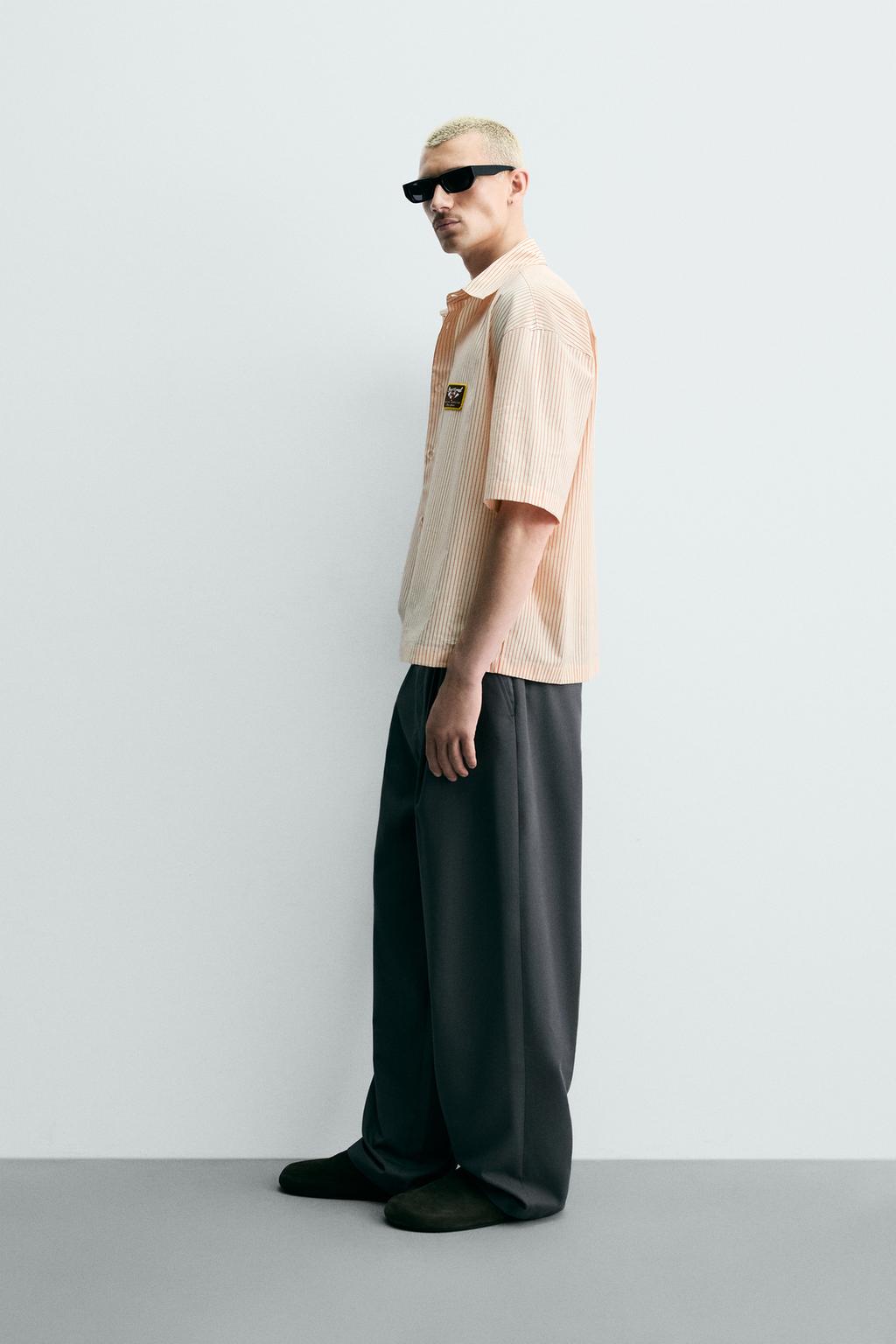РУБАШКА BOXY FIT В ПОЛОСКУ