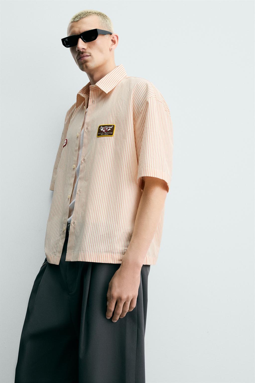 РУБАШКА BOXY FIT В ПОЛОСКУ