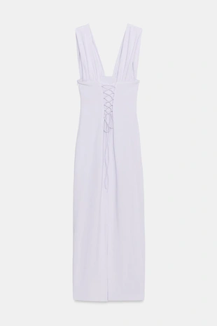 Lilac | 2901/184/629 - Zara Платье миди на шнуровке