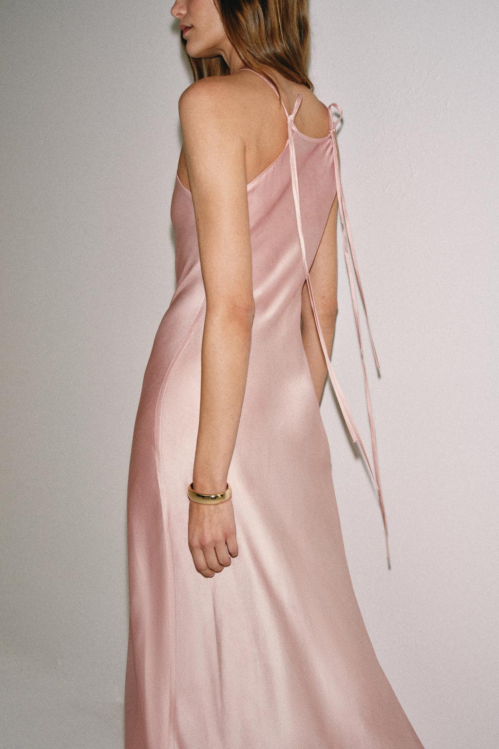 АТЛАСНОЕ ПЛАТЬЕ ХАЛТЕР ZW COLLECTION