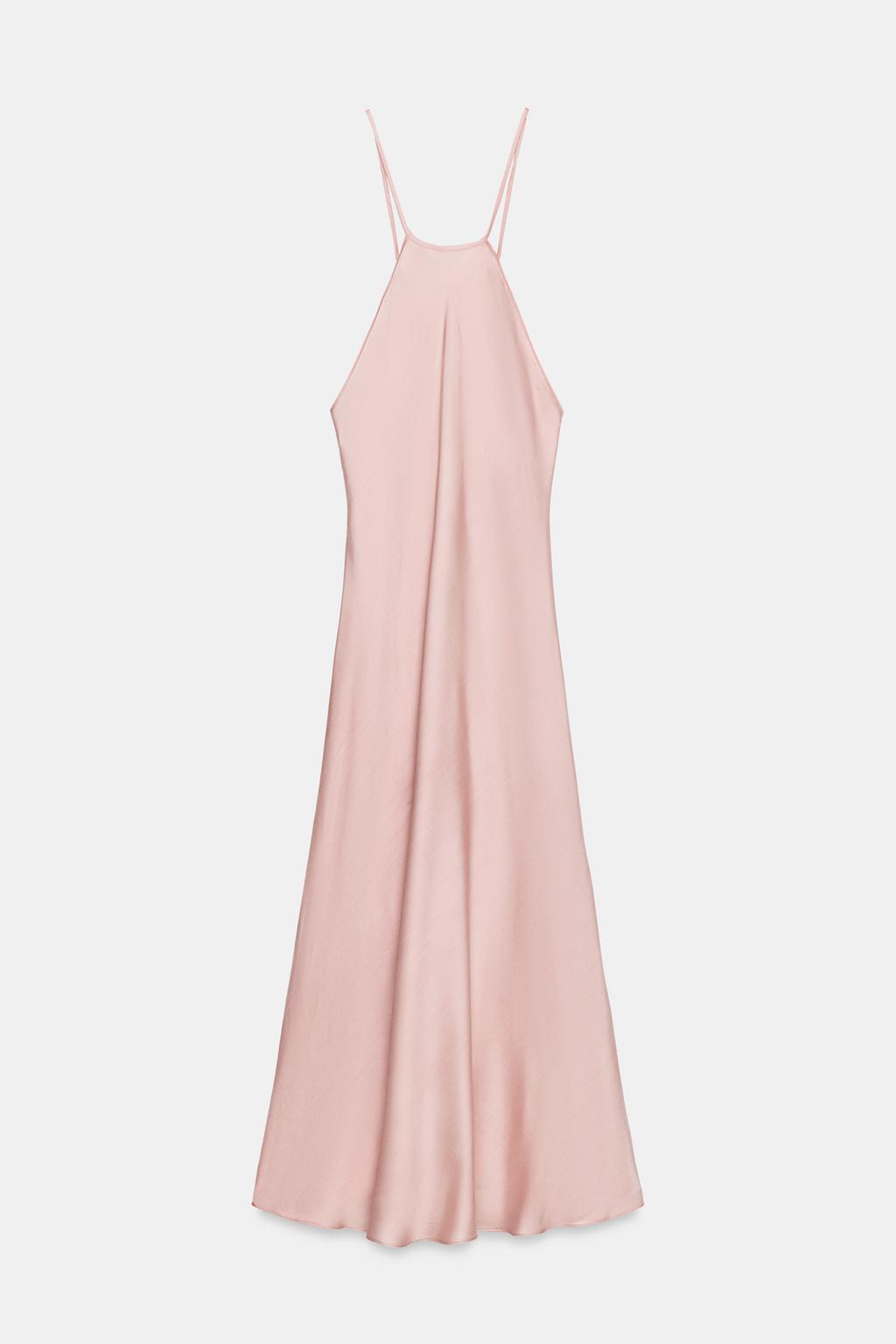 АТЛАСНОЕ ПЛАТЬЕ ХАЛТЕР ZW COLLECTION