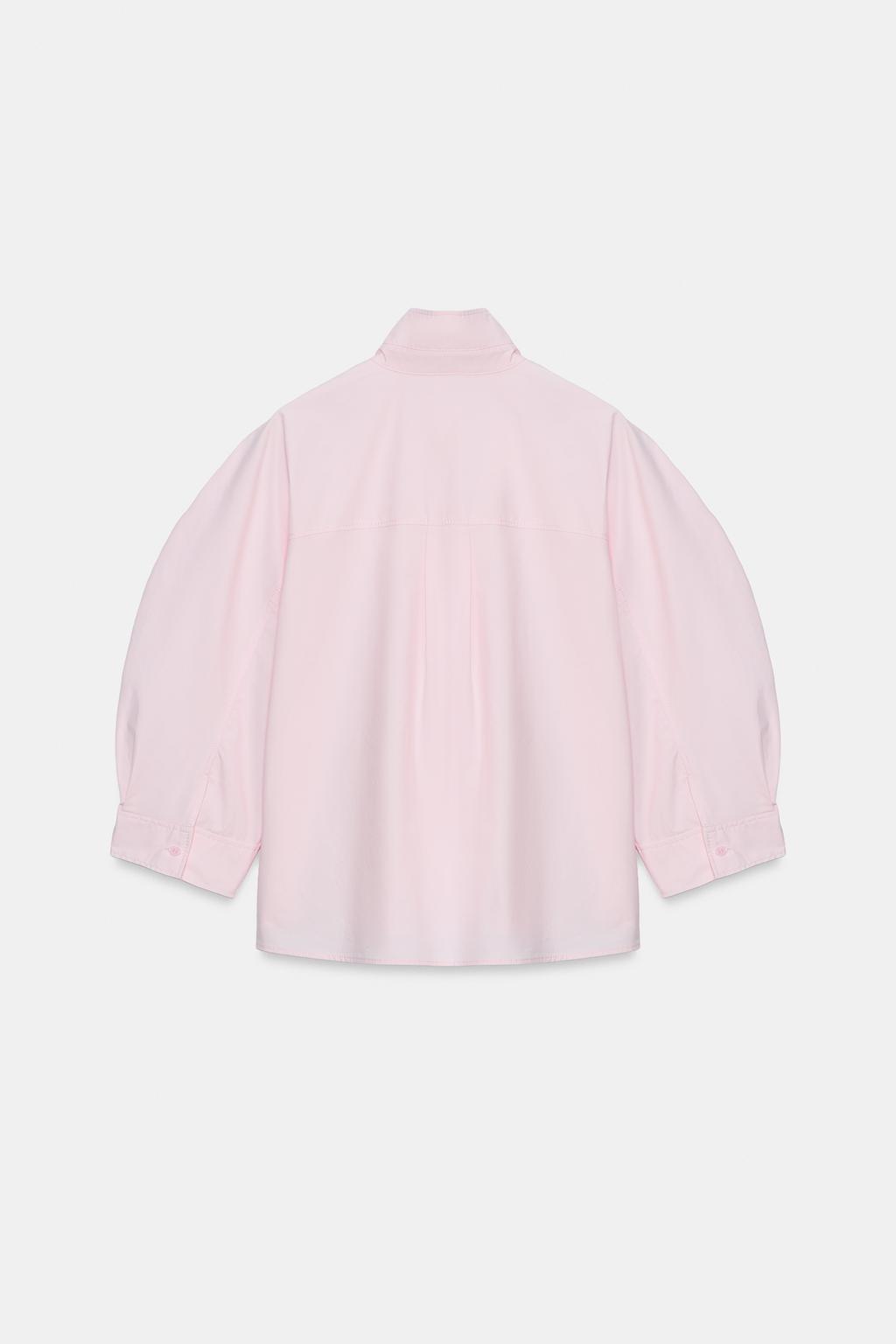 РУБАШКА С ОБЪЕМНЫМИ РУКАВАМИ ZW COLLECTION