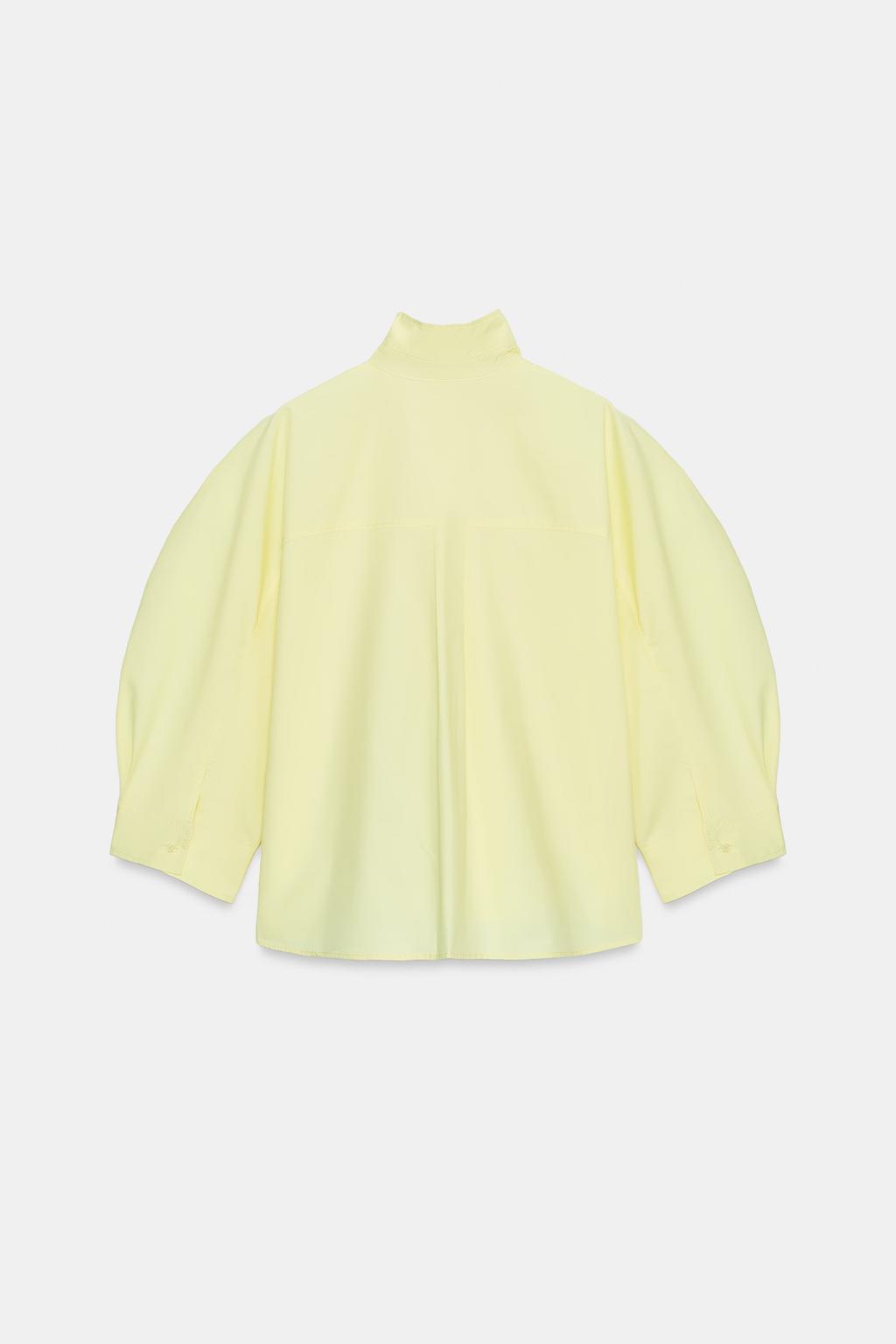 РУБАШКА С ОБЪЕМНЫМИ РУКАВАМИ ZW COLLECTION