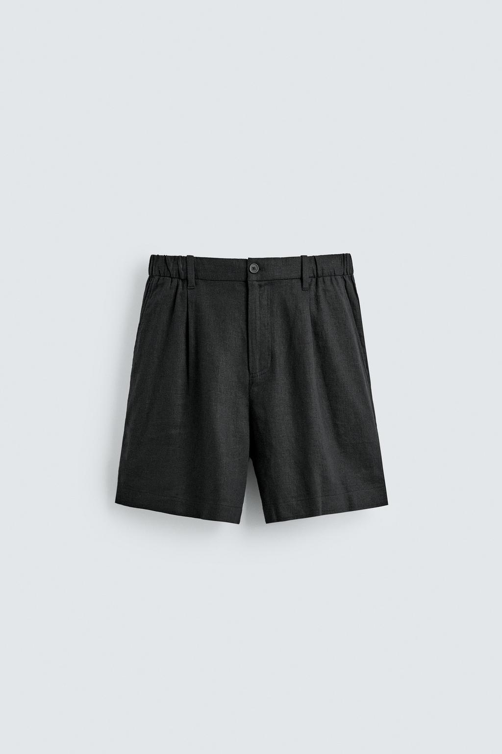ШОРТЫ RELAXED FIT ИЗ ЛЬНА И ВИСКОЗЫ