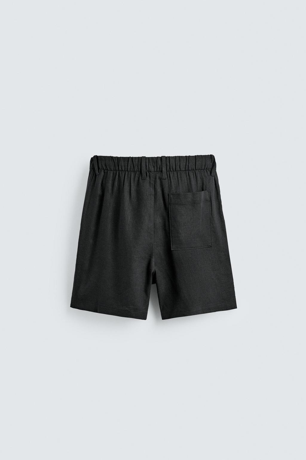 ШОРТЫ RELAXED FIT ИЗ ЛЬНА И ВИСКОЗЫ