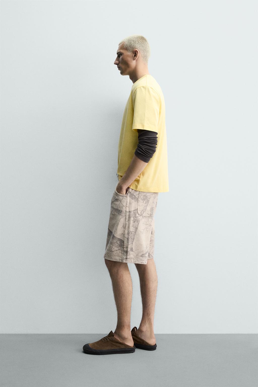 ШОРТЫ BAGGY FIT С ПРИНТОМ «ДЕРЕВЬЯ»