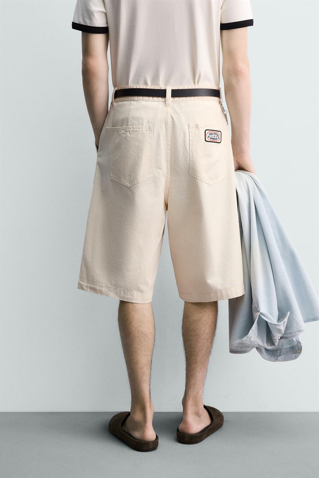 БЕРМУДЫ BAGGY FIT С НАШИВКАМИ