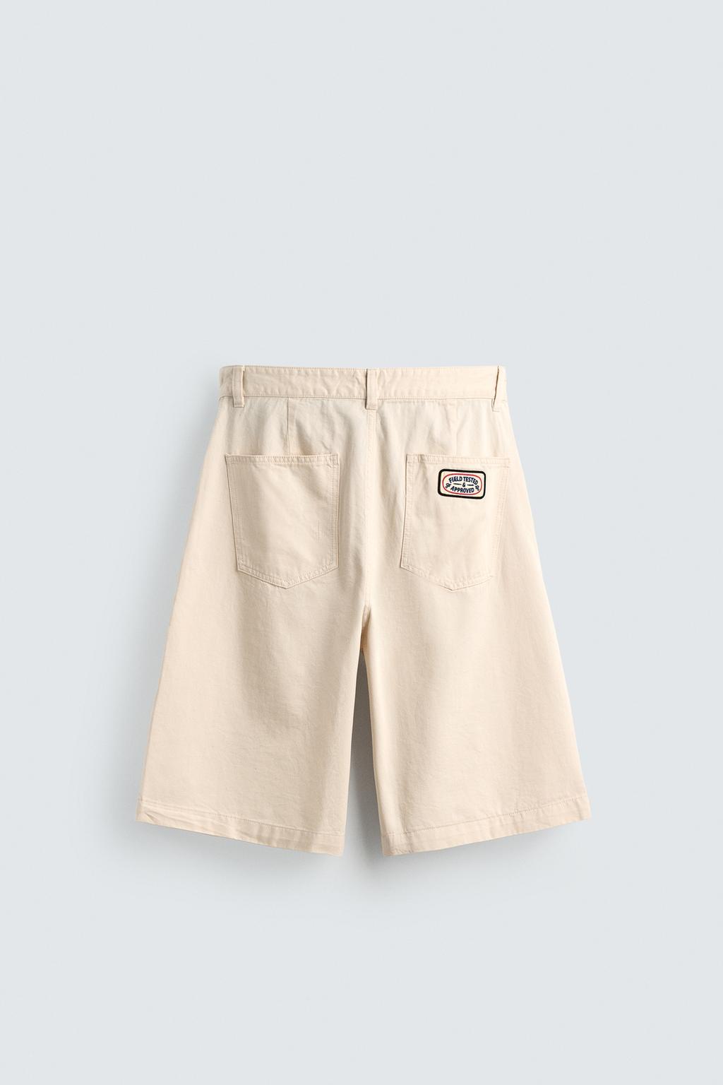 БЕРМУДЫ BAGGY FIT С НАШИВКАМИ