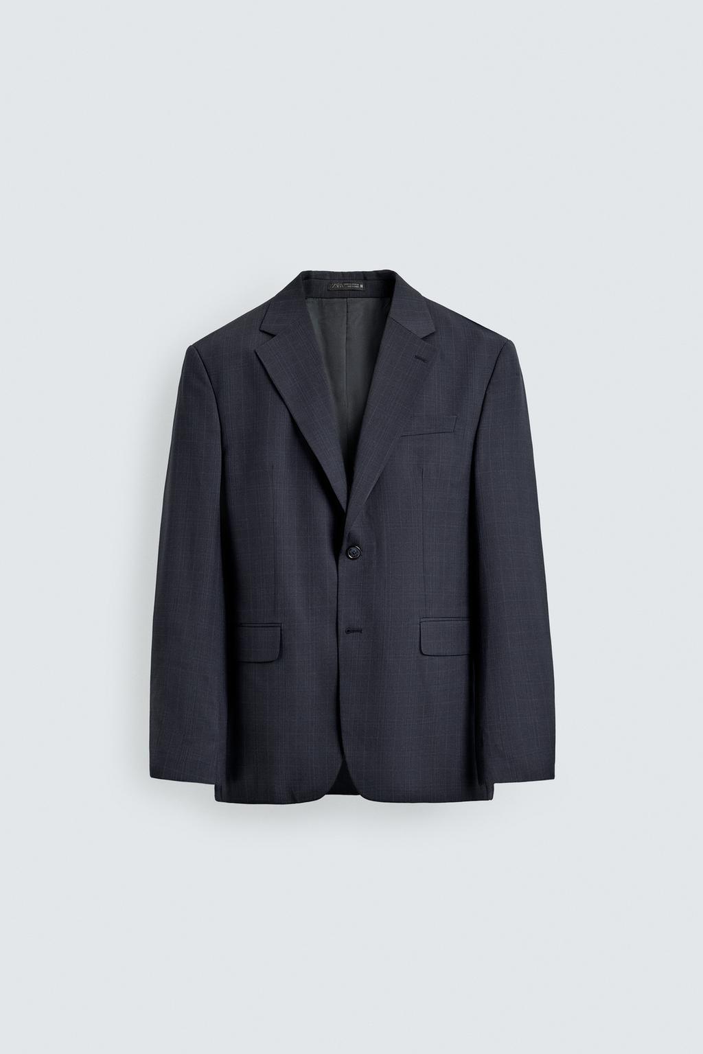 КЛЕТЧАТЫЙ КОСТЮМНЫЙ БЛЕЙЗЕР REGULAR FIT