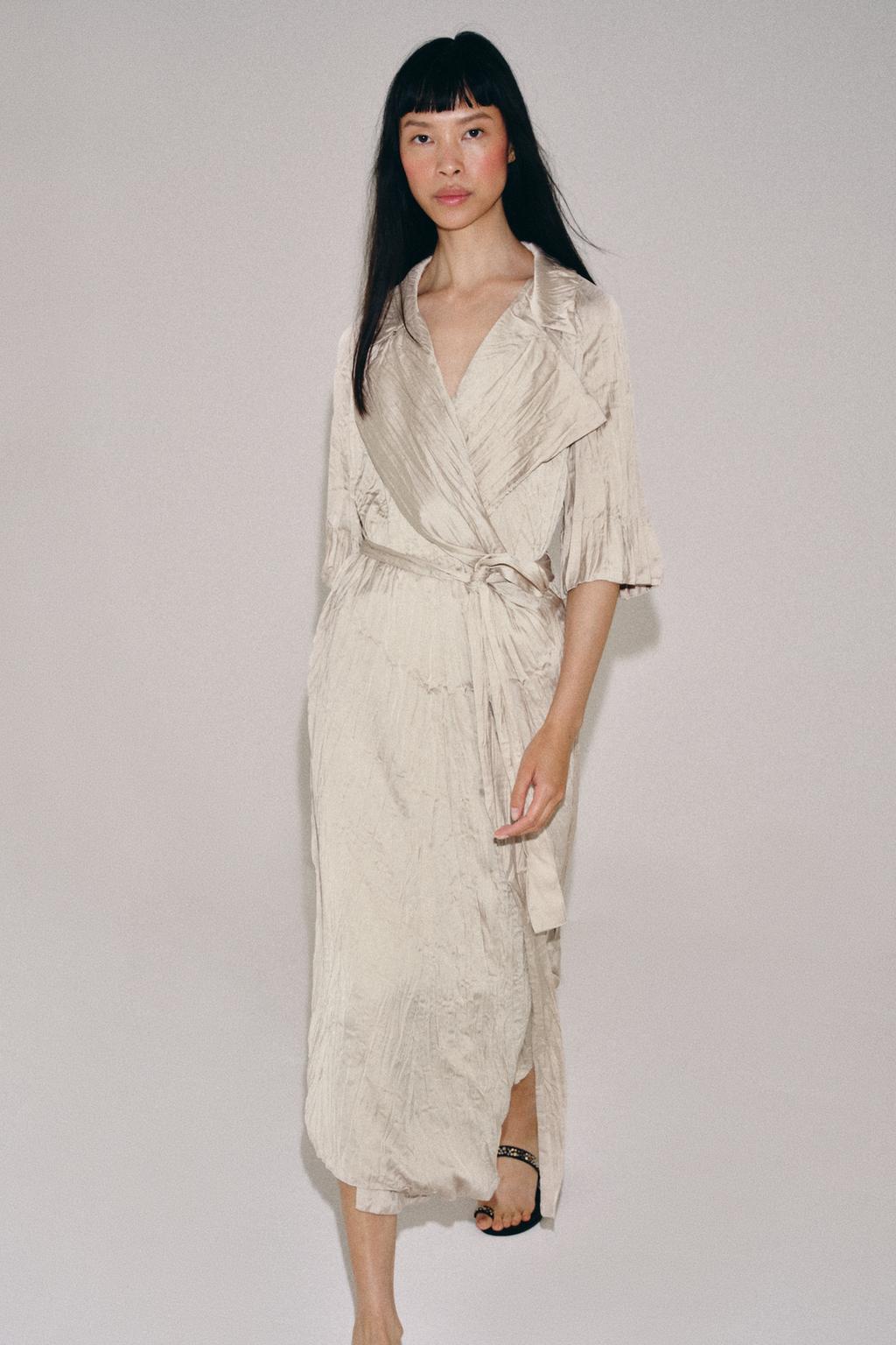 ПЛАТЬЕ ПЛИССИРОВАННОЕ С ПОЯСОМ — ZW COLLECTION