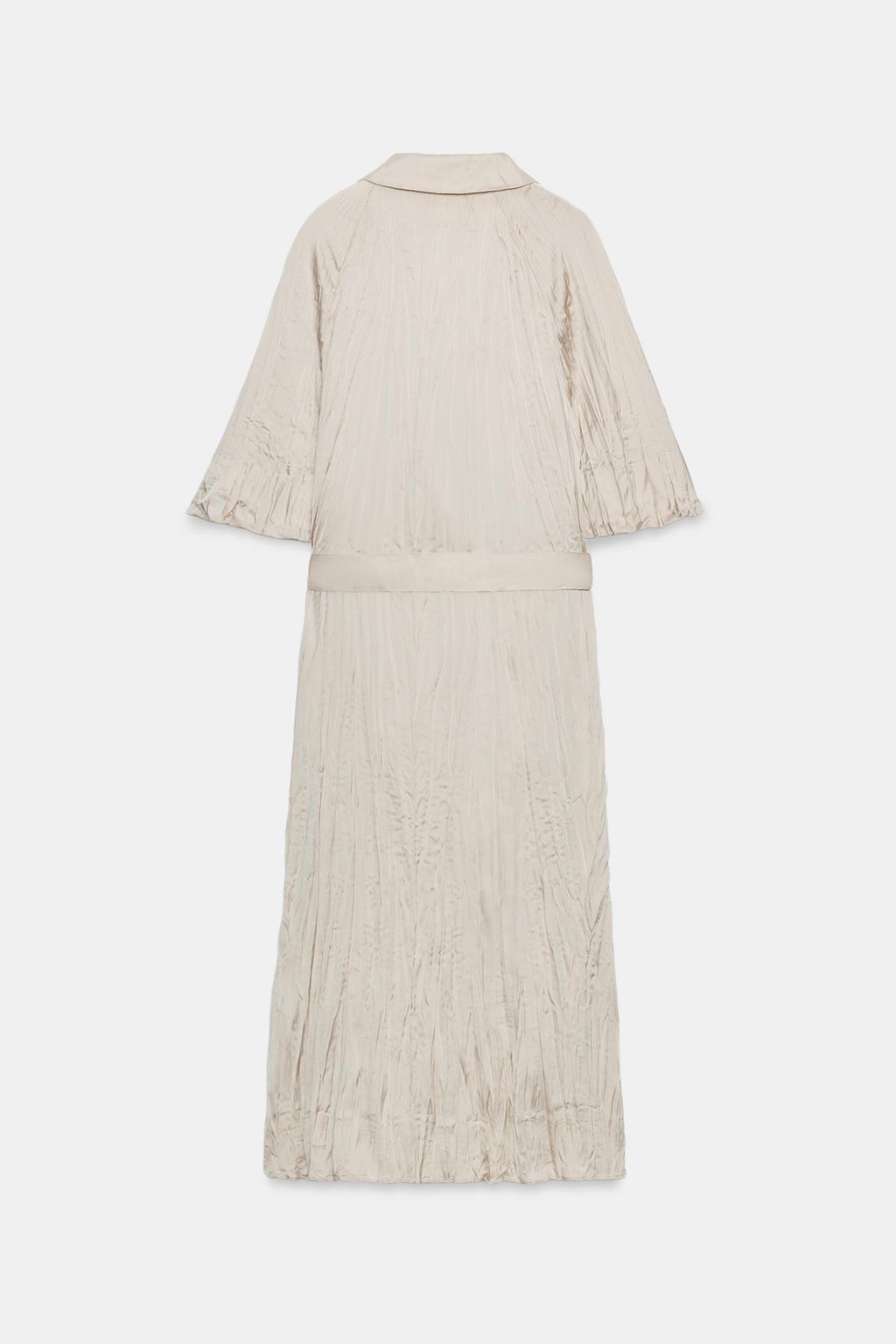 ПЛАТЬЕ ПЛИССИРОВАННОЕ С ПОЯСОМ — ZW COLLECTION
