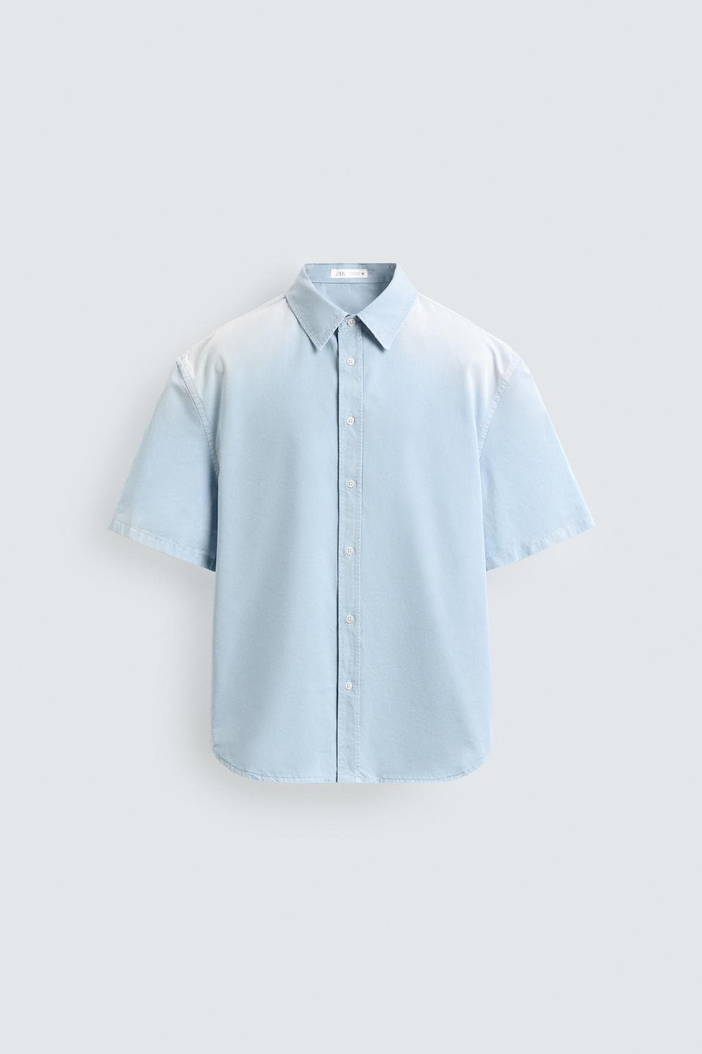 РУБАШКА RELAXED FIT С ЭФФЕКТОМ СПРЕЯ