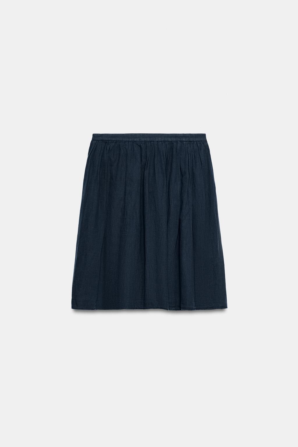 ЮБКА МИДИ ИЗ ЛЬНА — ZW COLLECTION