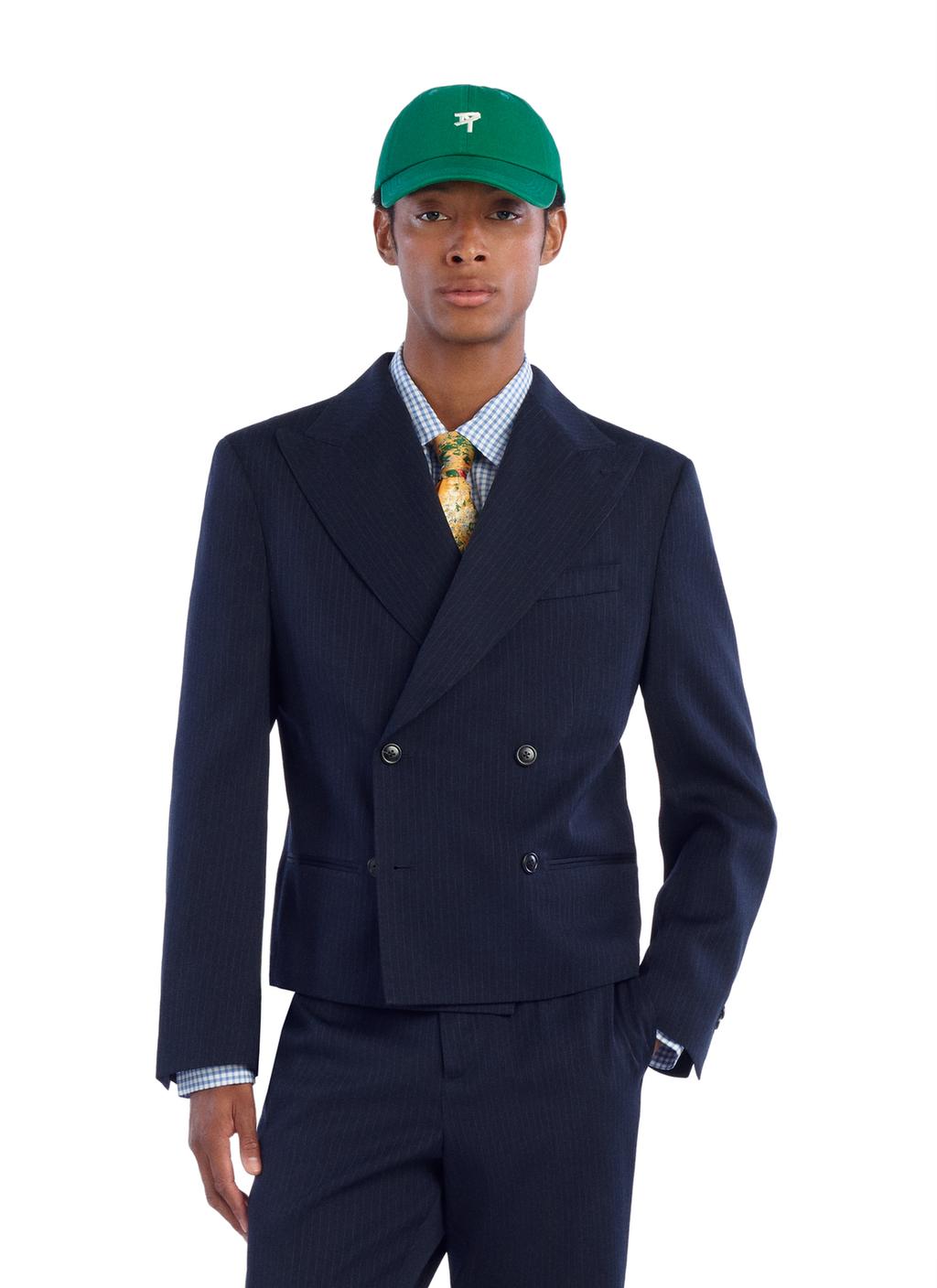 КЕПКА ИЗ ТКАНИ С ЭФФЕКТОМ ПОТЕРТОСТИ С ЛОГОТИПОМ
