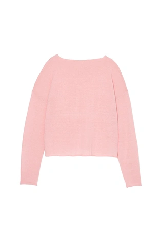 Свитер Cropped Fit изо льна и шерсти- Заказать в России