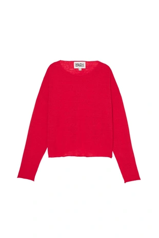 Свитер Cropped Fit изо льна и шерсти- Заказать в России