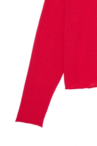 Свитер Cropped Fit изо льна и шерсти- Заказать в России