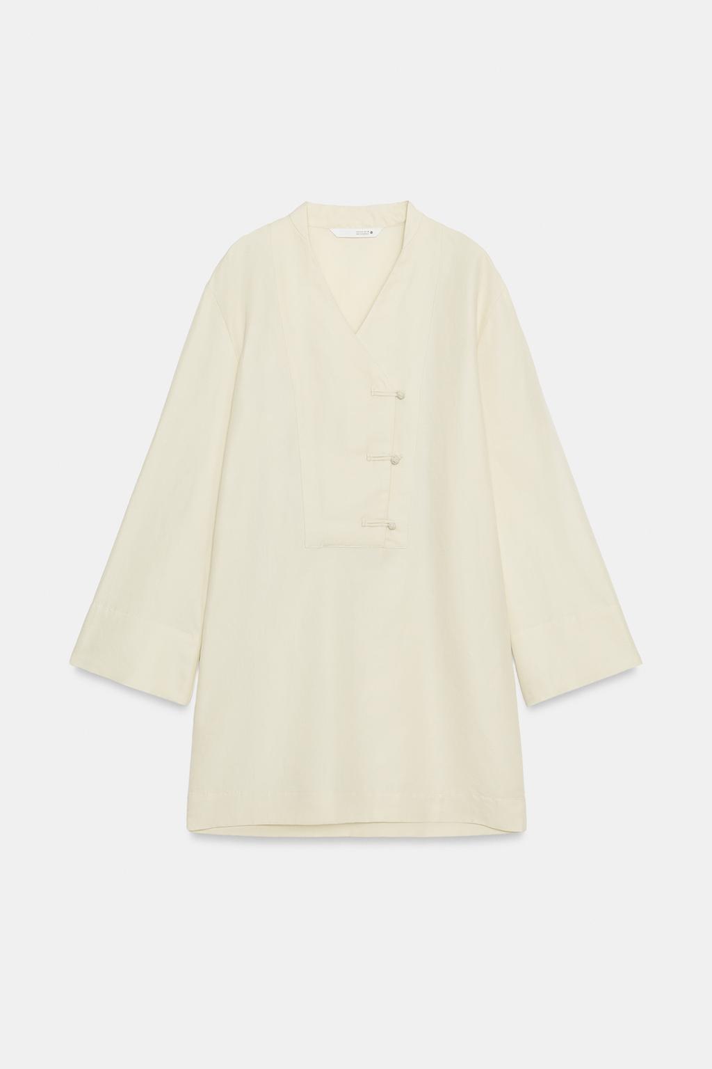 КОРОТКОЕ ПЛАТЬЕ С ЗАСТЕЖКАМИ-КЛЫКАМИ — коллекция Zara «ZW»