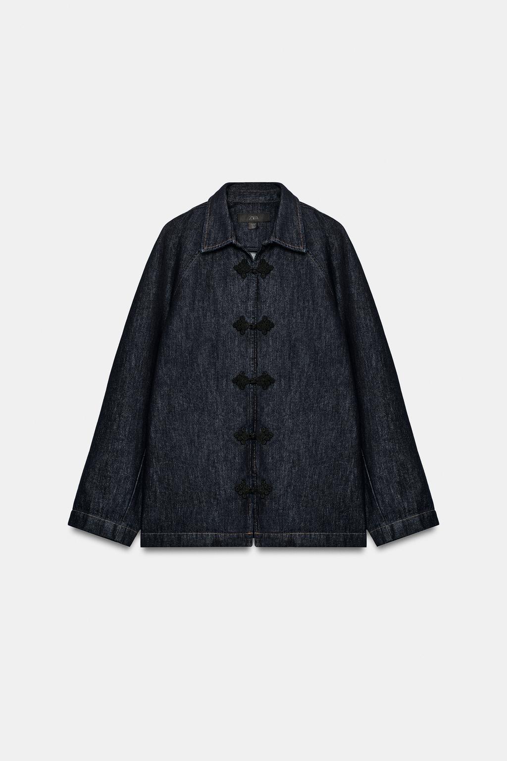 ДЖИНСОВАЯ КУРТКА С НАВЕСНЫМИ ПЕТЛЯМИ — коллекция Zara «ZW»
