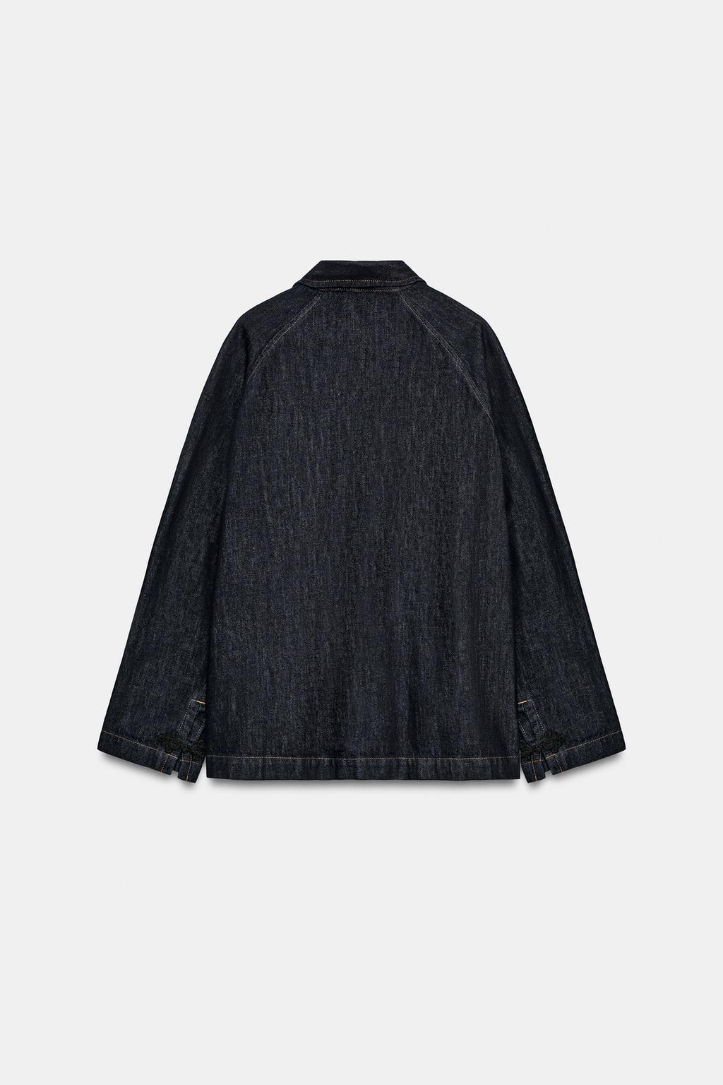 ДЖИНСОВАЯ КУРТКА С НАВЕСНЫМИ ПЕТЛЯМИ — коллекция Zara «ZW»