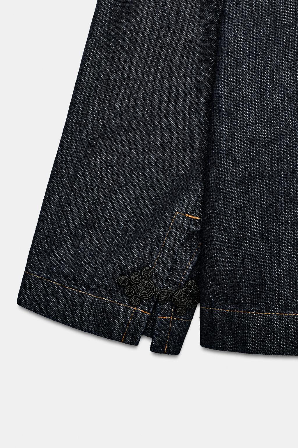 ДЖИНСОВАЯ КУРТКА С НАВЕСНЫМИ ПЕТЛЯМИ — коллекция Zara «ZW»