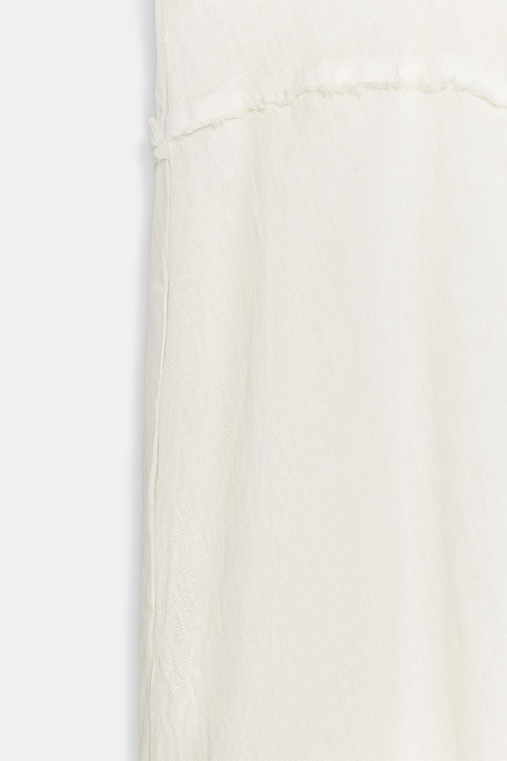 ПЛАТЬЕ МИДИ ИЗ 100% ЛЬНА — коллекция Zara «ZW»