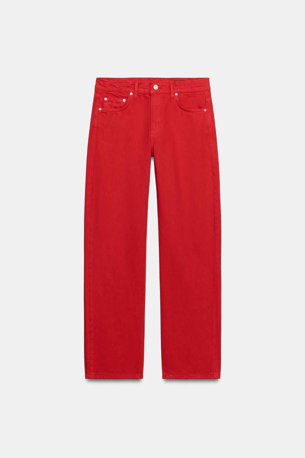 ДЖИНСЫ ПРЯМОГО КРОЯ СО СРЕДНЕЙ ПОСАДКОЙ — коллекция Zara «ZW»