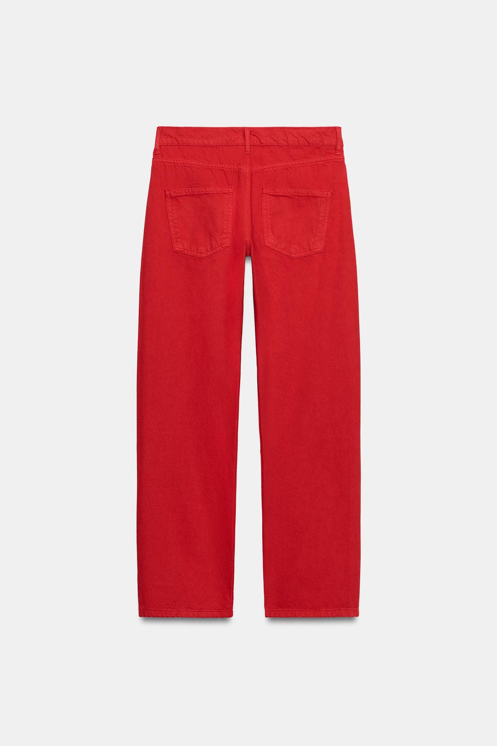 ДЖИНСЫ ПРЯМОГО КРОЯ СО СРЕДНЕЙ ПОСАДКОЙ — коллекция Zara «ZW»
