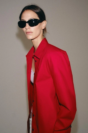 Купить Zara Рубашка из поплина — коллекция ZARA «ZW»