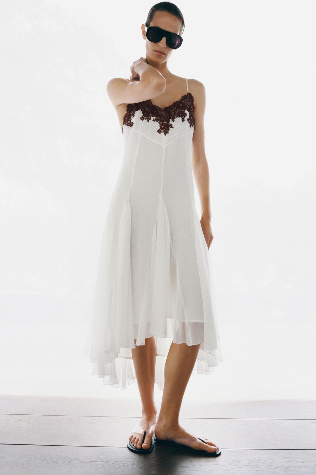 КРУЖЕВНОЕ ПЛАТЬЕ — коллекция Zara «ZW»