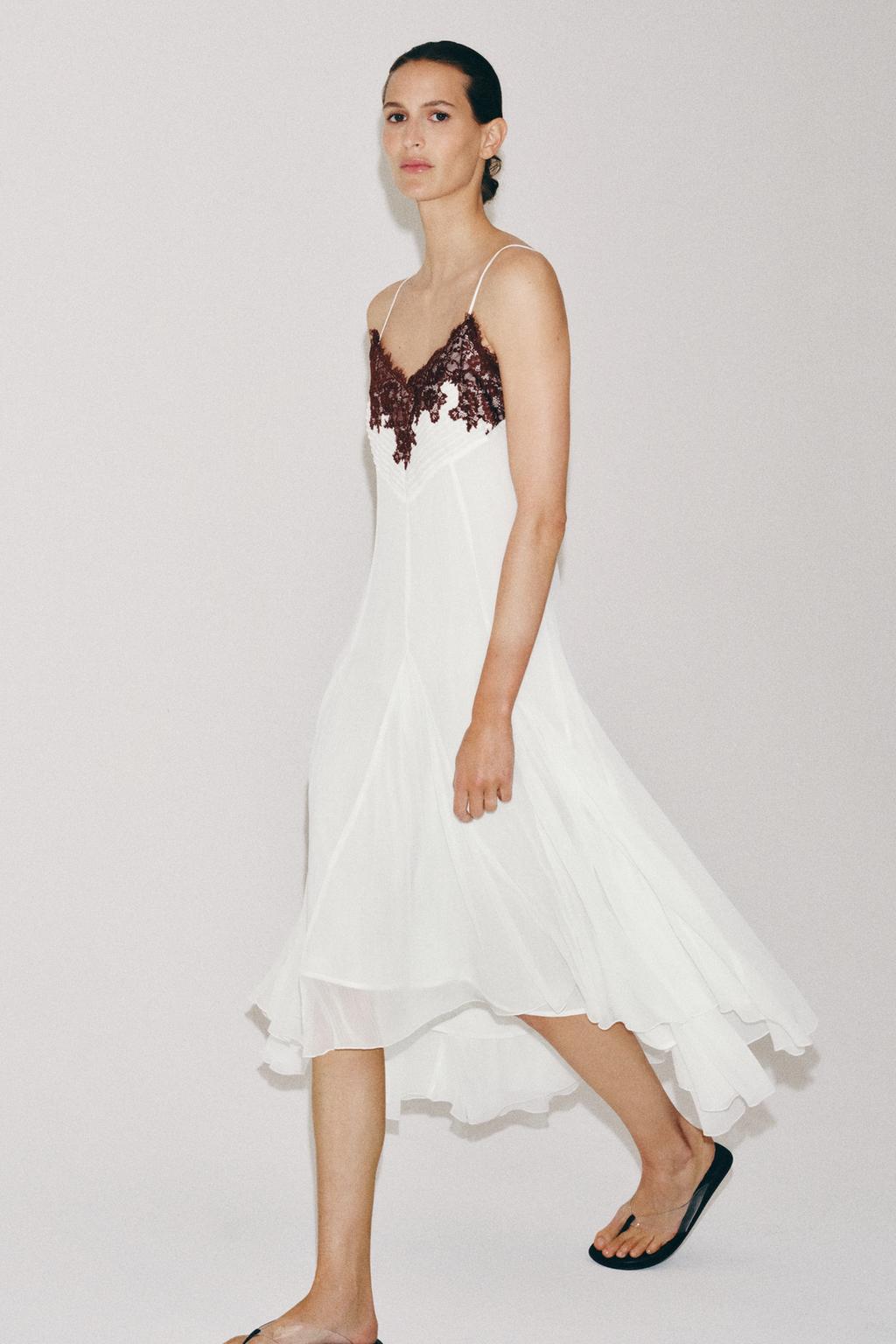 КРУЖЕВНОЕ ПЛАТЬЕ — коллекция Zara «ZW»