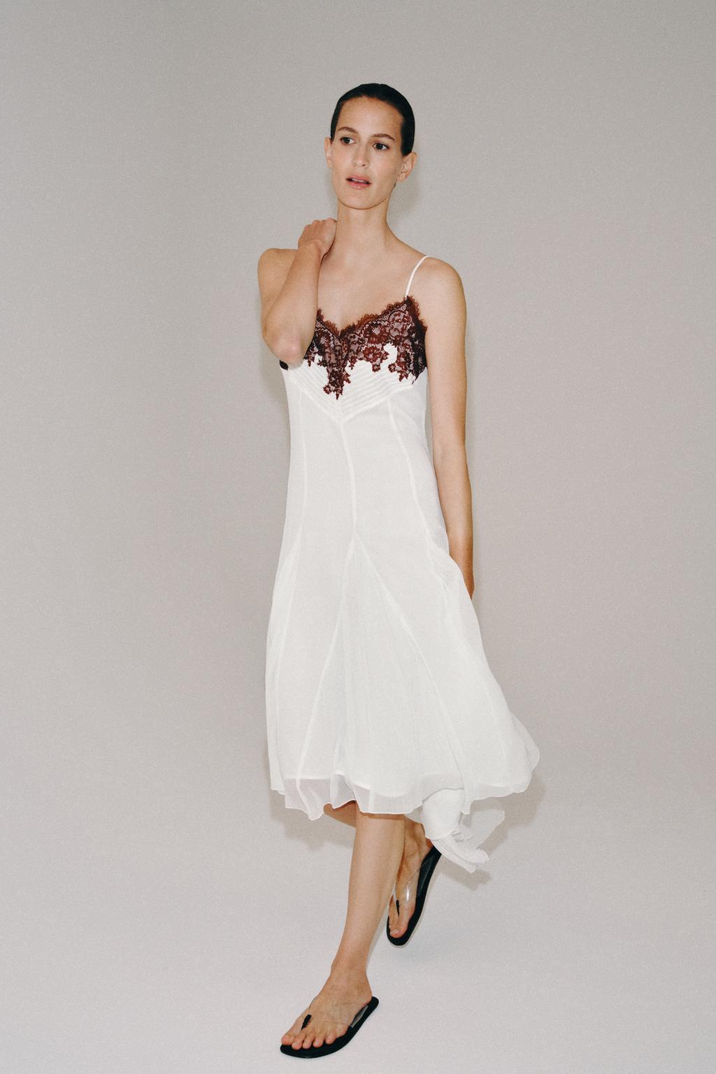 КРУЖЕВНОЕ ПЛАТЬЕ — коллекция Zara «ZW»