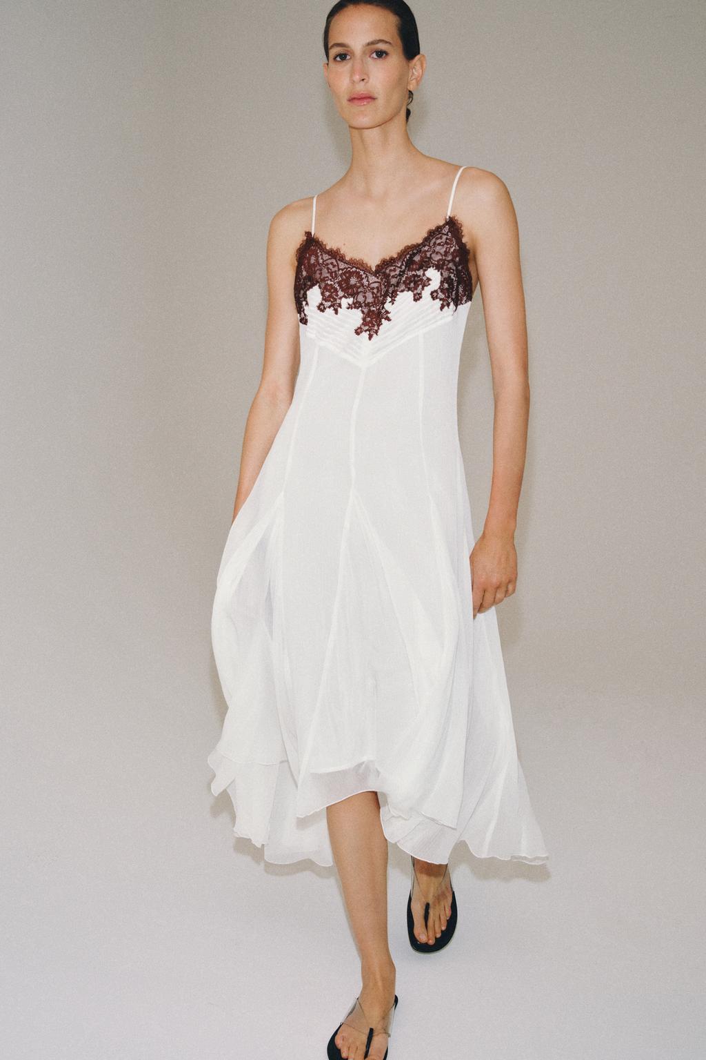 КРУЖЕВНОЕ ПЛАТЬЕ — коллекция Zara «ZW»