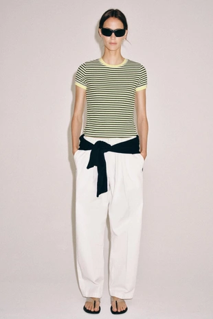 Футболка в полоску с коротким рукавом- Заказать в России