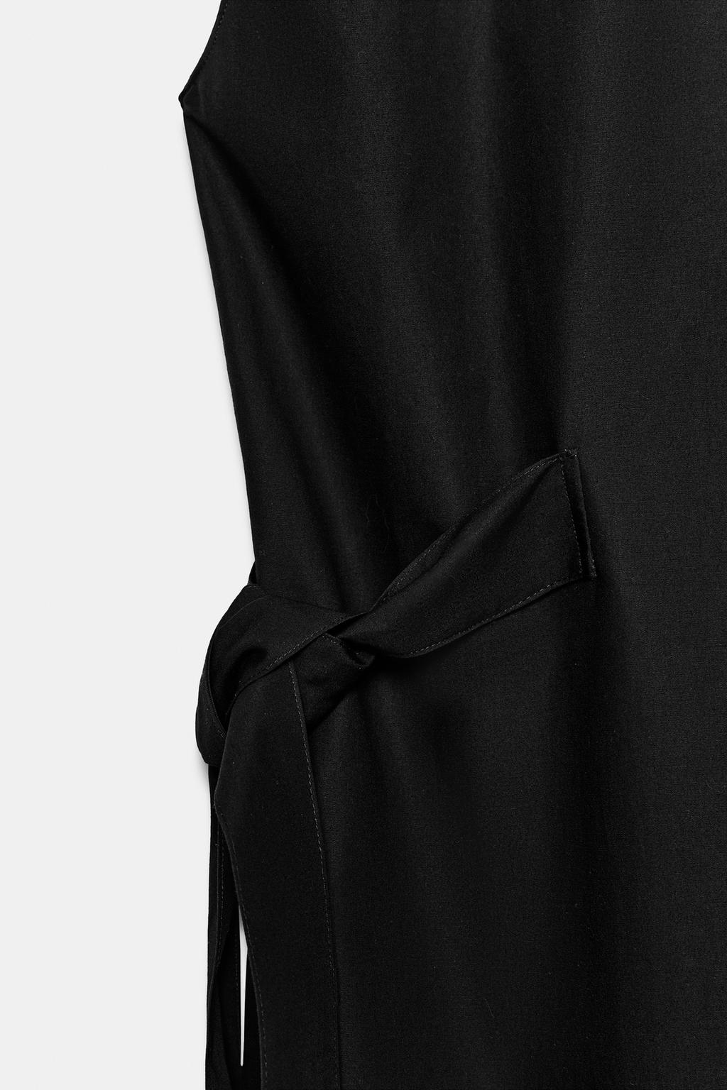 ПЛАТЬЕ-РУБАШКА С ЗАВЯЗКАМИ — коллекция Zara «ZW»