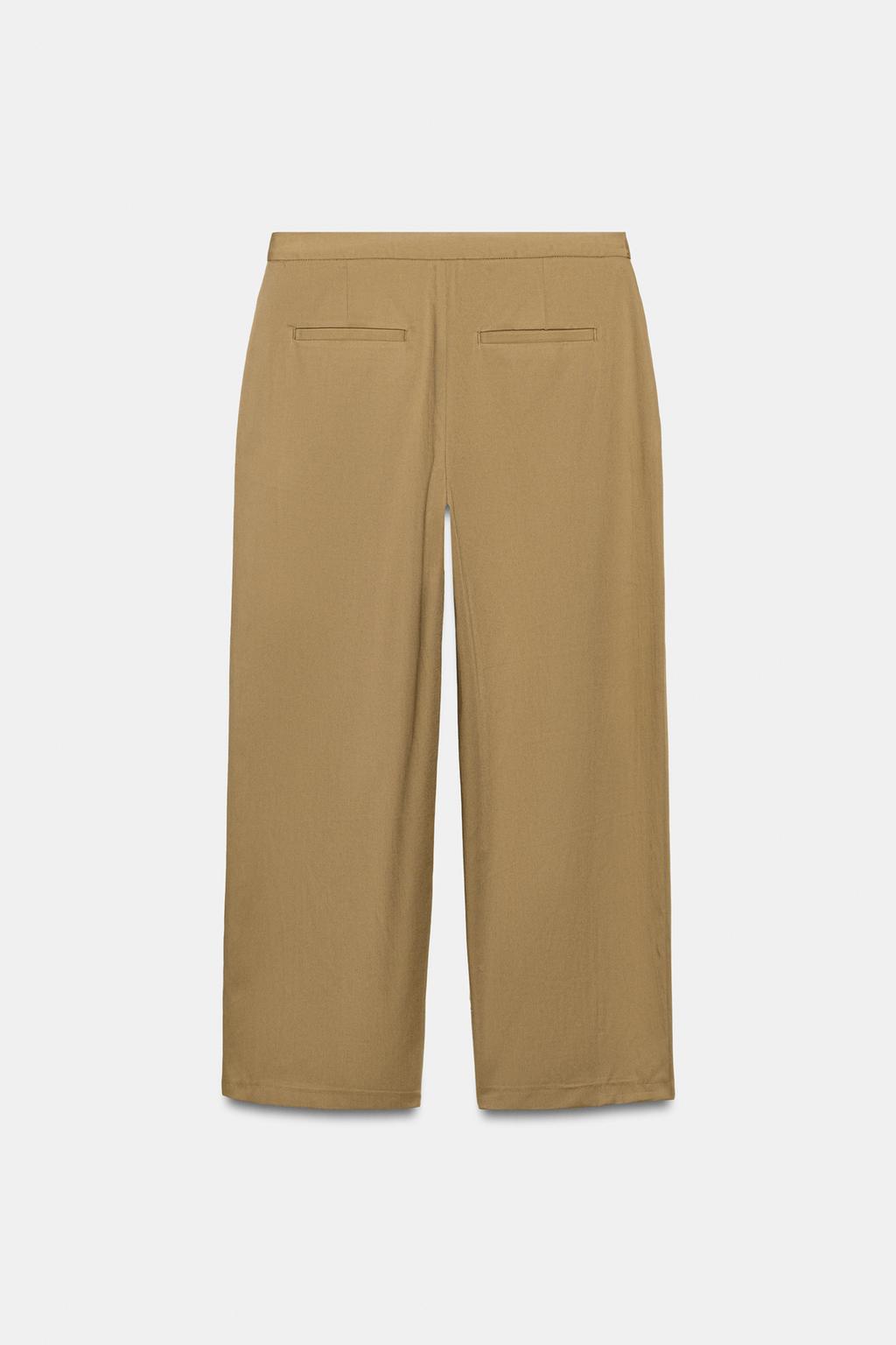 БРЮКИ С ЗАЩИПАМИ СПЕРЕДИ — коллекция Zara «ZW»