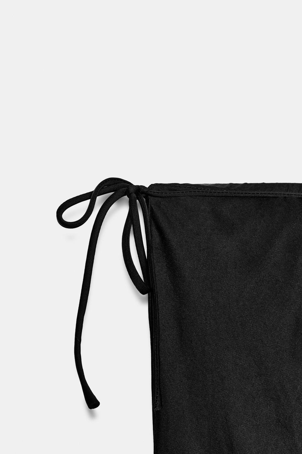 АТЛАСНЫЕ БРЮКИ С ВЫШИВКОЙ — коллекция Zara «ZW»